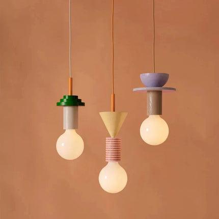 Suspension LED en Bois au Design Nordique, Luminaire Ambiance Chaleureuse