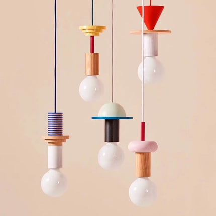 Suspension LED en Bois au Design Nordique, Luminaire Ambiance Chaleureuse