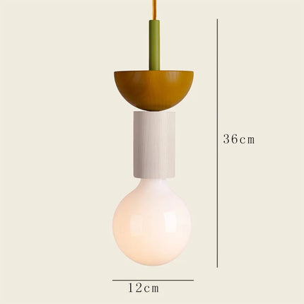 Suspension LED en Bois au Design Nordique, Luminaire Ambiance Chaleureuse