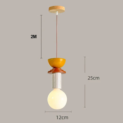 Suspension LED en Bois au Design Nordique, Luminaire Ambiance Chaleureuse