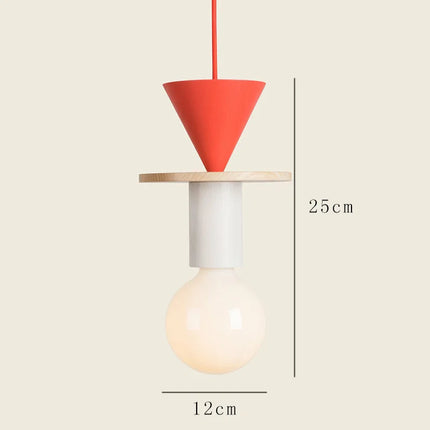 Suspension LED en Bois au Design Nordique, Luminaire Ambiance Chaleureuse