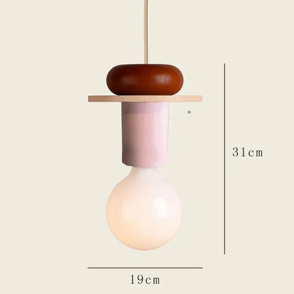 Suspension LED en Bois au Design Nordique, Luminaire Ambiance Chaleureuse