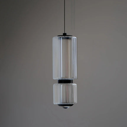 Suspension LED design marbre et verre pour salon et salle à manger