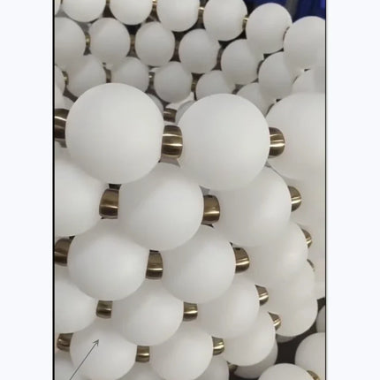 Suspension ronde nordique en aluminium et acrylique, lumière LED dimmable pour salon et chambre