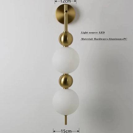 Suspension ronde nordique en aluminium et acrylique, lumière LED dimmable pour salon et chambre