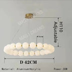 D 42cm / Or / Lumière blanche