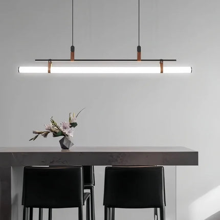 Suspension LED moderne en métal pour salle à manger et bureau