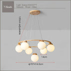 bois  7 Tête(s) / 90-260V / Lumière Neutre
