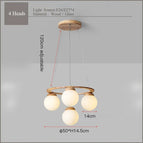 bois 4 Tête(s) / 90-260V / Lumière Neutre
