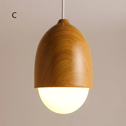 Suspension Vintage en Fer et Verre à Motif Gland, Lumière Chaude