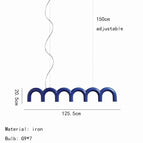 long Bleu / 6000k Lumière Blanche