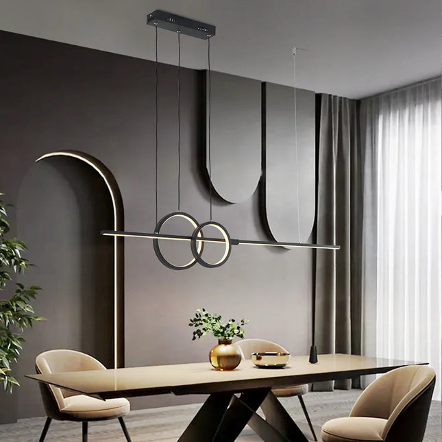 Suspension LED moderne nordique dimmable pour cuisine et chambre