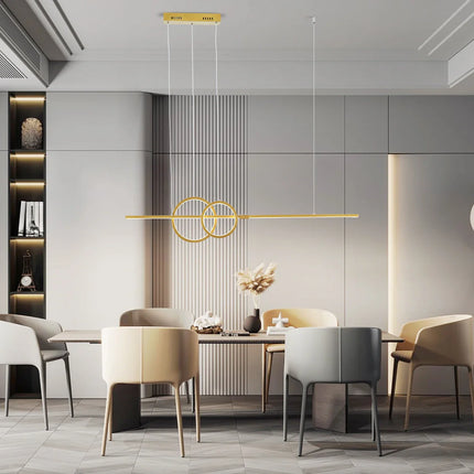 Suspension LED moderne nordique dimmable pour cuisine et chambre