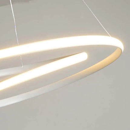 Suspension LED nordique 30 cm en aluminium, lumière chaude pour salon et chambre