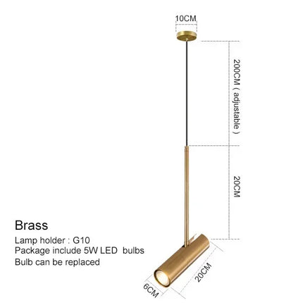Suspension LED Nordique noire à angle réglable pour chambre et salle à manger