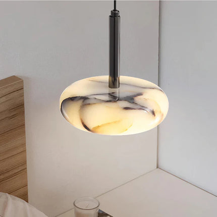 Suspension LED en marbre design créatif pour ambiance cosy intérieure