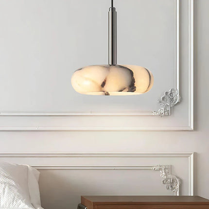 Suspension LED en marbre design créatif pour ambiance cosy intérieure