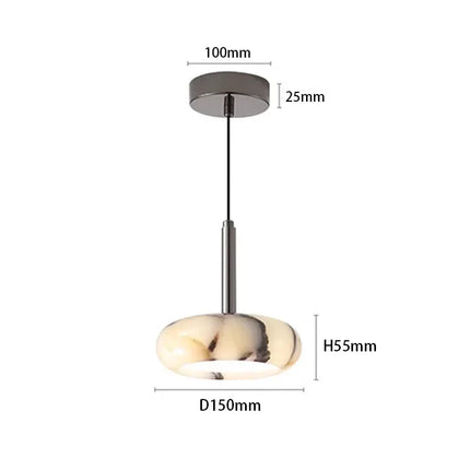 Suspension LED en marbre design créatif pour ambiance cosy intérieure