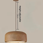 Marron Lampe Corps / de Diamètre 30cm / Lumière 3 couleurs