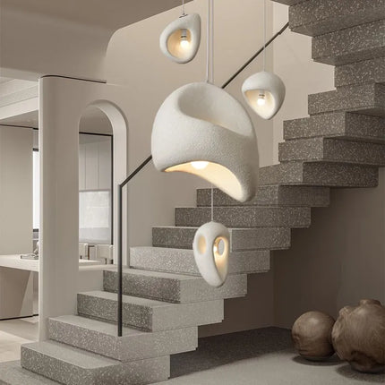 Suspension Villa Nordique Wabi Sabi LED E27 Design Créatif Loft Bar