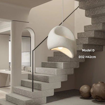 Suspension Villa Nordique Wabi Sabi LED E27 Design Créatif Loft Bar