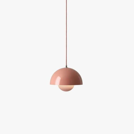 Suspension bourgeon danois en métal, lumière chaude, design moderne