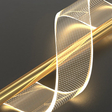 Suspension LED nordique en aluminium, lumière chaude pour salon et salle à manger