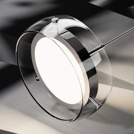 Suspension LED moderne en verre, éclairage intérieur réglable pour salle à manger