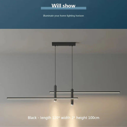 Suspension LED Moderne Réglable avec Télécommande, Lumière Ambiante Chaleureuse