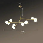 Or 12Lumières / 50CM Hauteur de suspension / Lumière Naturellle|Nouveauté
