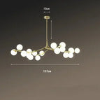 Or 18Lumières / 30CM Hauteur de suspension / Lumière Froide|Nouveauté
