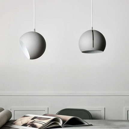 Suspension nordique moderne en fer, lampe de salle à manger réglable, design simple et créatif
