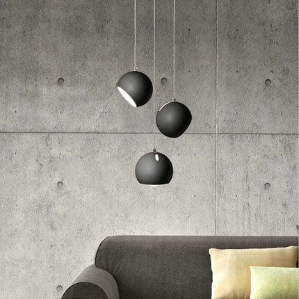 Suspension nordique moderne en fer, lampe de salle à manger réglable, design simple et créatif