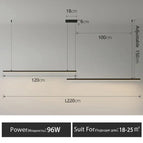 Noir 2 Tête(s) L220cm / Lumière Neutre