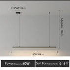 Noir 1Tête(s)  L150cm / Lumière Neutre