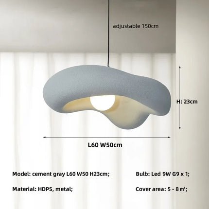Suspension G9 LED Wabi Sabi style japonais, lumière chaude et cosy