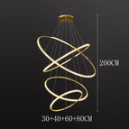 Or 4 anneaux / Lumière chaude