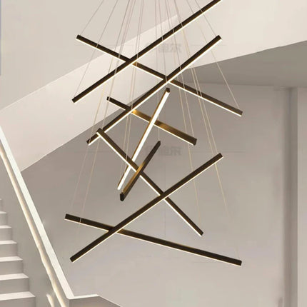Suspension LED moderne en alliage pour salon et salle à manger, lumière chaude réglable