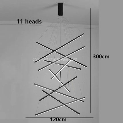 Suspension LED moderne en alliage pour salon et salle à manger, lumière chaude réglable