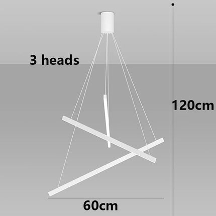 Suspension LED moderne en alliage pour salon et salle à manger, lumière chaude réglable