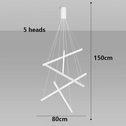 Suspension LED moderne en alliage pour salon et salle à manger, lumière chaude réglable