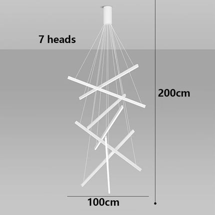 Suspension LED moderne en alliage pour salon et salle à manger, lumière chaude réglable