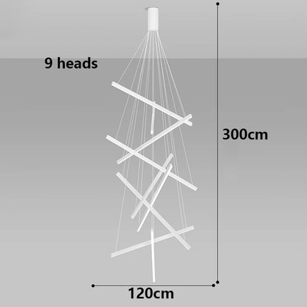 Suspension LED moderne en alliage pour salon et salle à manger, lumière chaude réglable