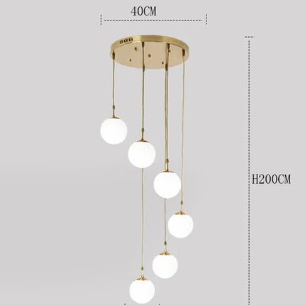 Suspension LED moderne en acrylique, éclairage d’intérieur chaleureux pour salon et escaliers