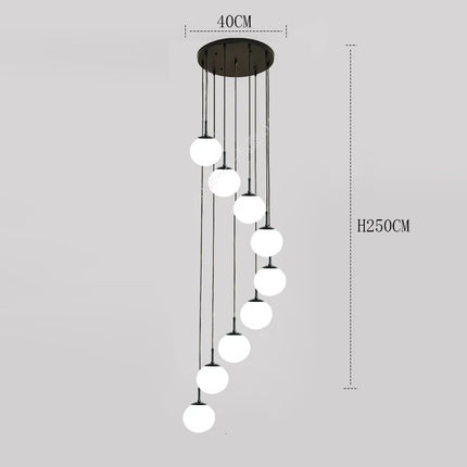 Suspension LED moderne en acrylique, éclairage d’intérieur chaleureux pour salon et escaliers