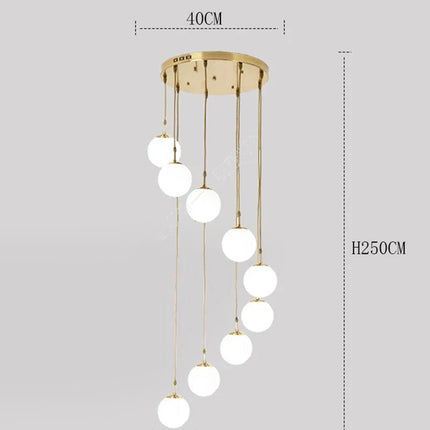 Suspension LED moderne en acrylique, éclairage d’intérieur chaleureux pour salon et escaliers