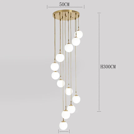 Suspension LED moderne en acrylique, éclairage d’intérieur chaleureux pour salon et escaliers