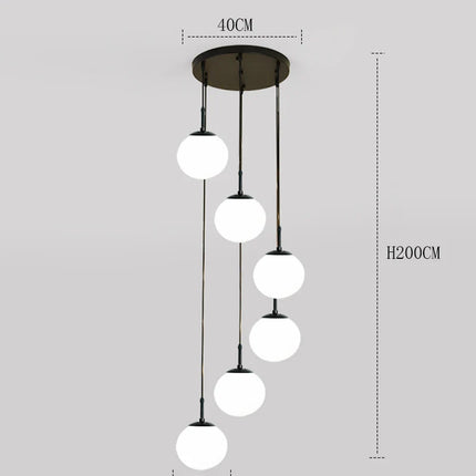 Suspension LED moderne en acrylique, éclairage d’intérieur chaleureux pour salon et escaliers