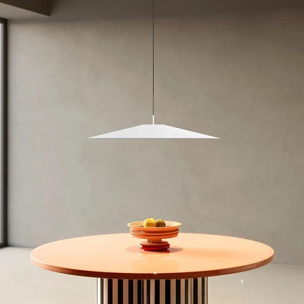 Suspension moderne minimaliste en métal noir pour éclairage intérieur