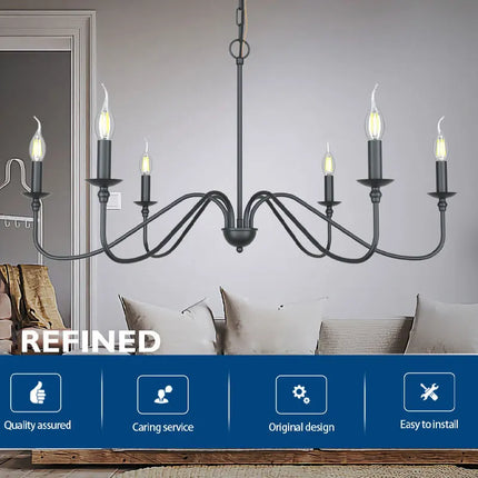Suspension vintage noir et or E14 pour cuisine et couloir
